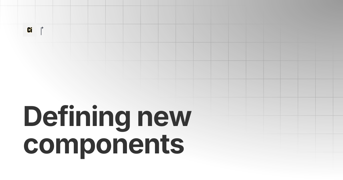 Defining new components | SuperScenes
